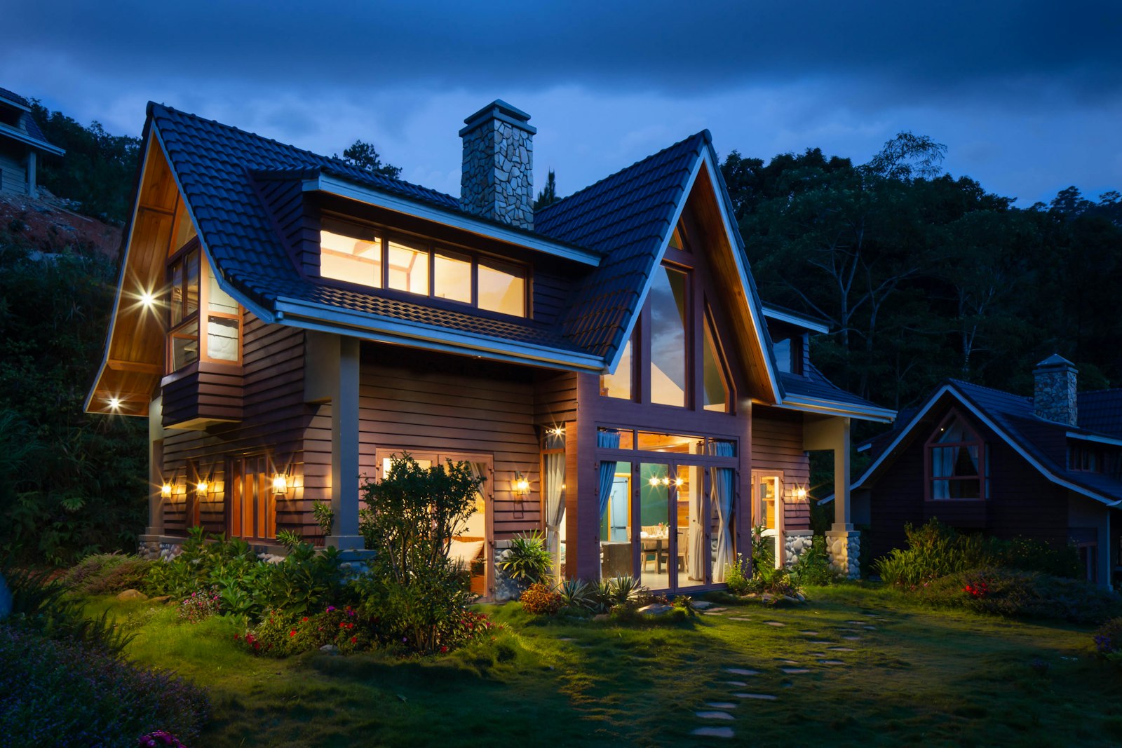 Home at dusk